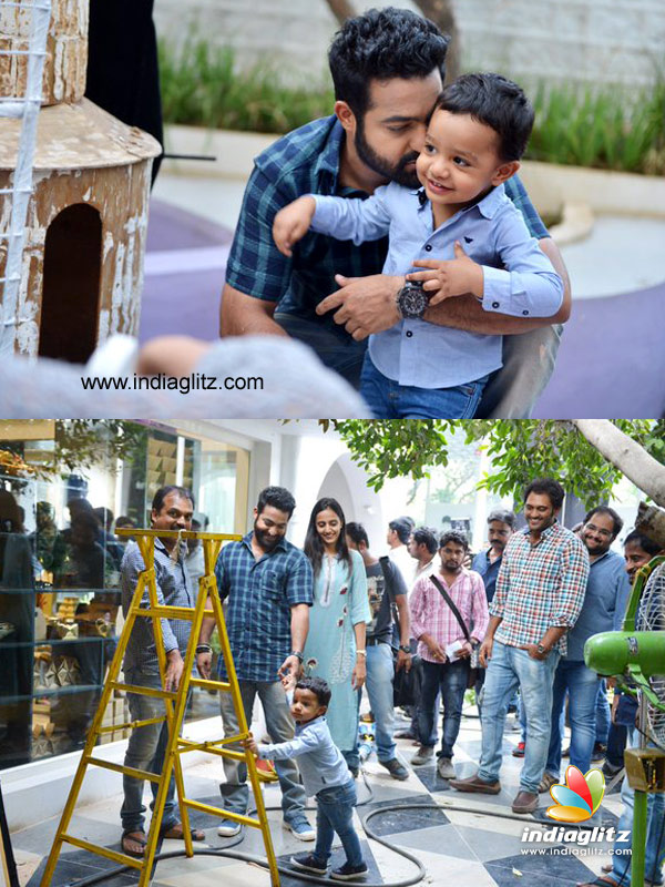 Junior Young Tiger visits Janata Garage sets - Tamil News - IndiaGlitz.com