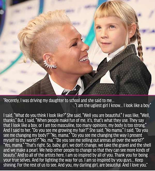 Pink's Heartwarming Message to her Daughter! - News - IndiaGlitz.com